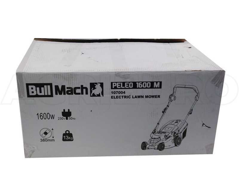 BullMach PELEO 1600 M - Tondeuse &agrave; gazon &eacute;lectrique - 1600W - Coupe de 38&nbsp;cm