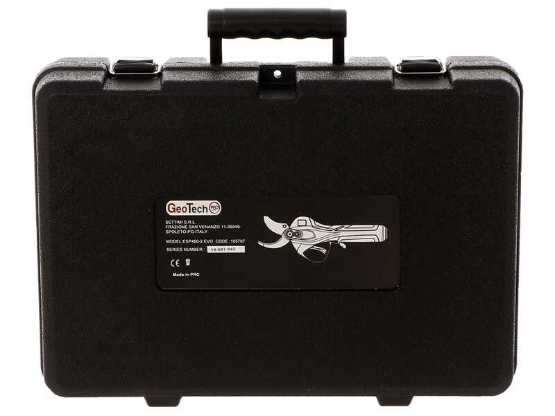 S&eacute;cateur &eacute;lectrique de taille GeoTech Pro ESP 460-2 EVO - Batterie de 43.2V et 4Ah - Diam&egrave;tre de coupe 40 mm