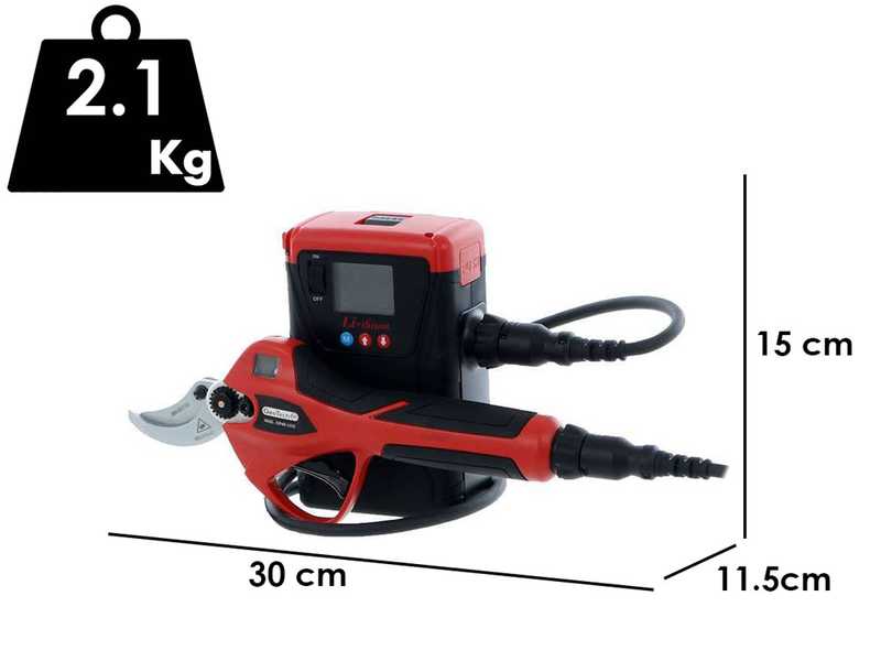 S&eacute;cateur &eacute;lectrique de taille GeoTech Pro ESP 460-2 EVO - Batterie de 43.2V et 4Ah