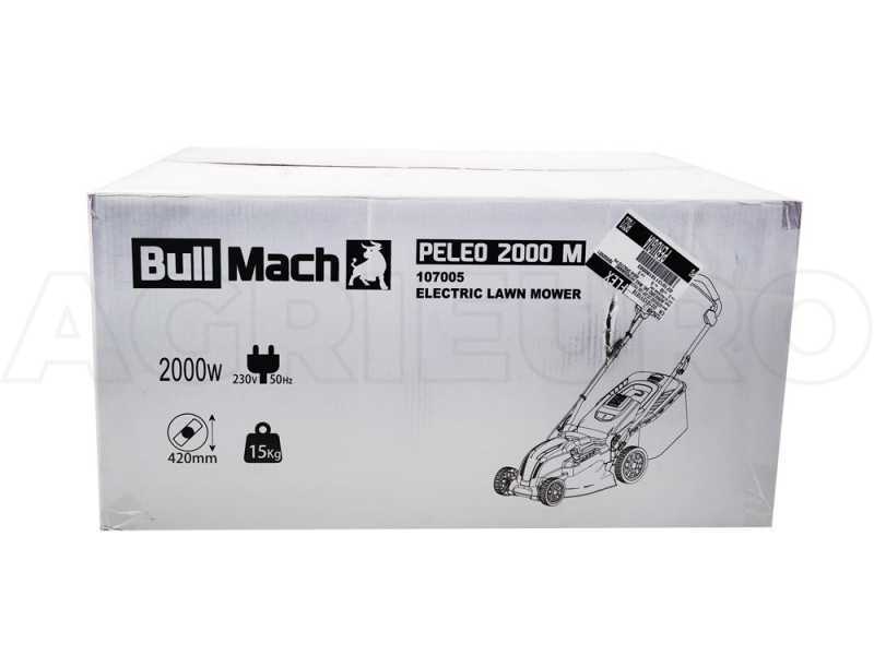 BullMach PELEO 2000 M - Tondeuse &agrave; gazon &eacute;lectrique - 2000W - Coupe de 42&nbsp;cm