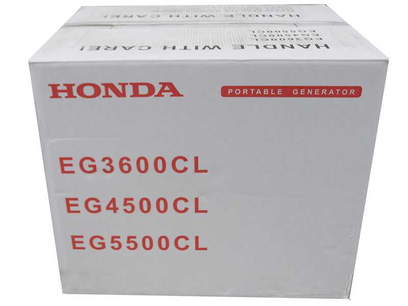 Honda EG 4500 CL - Groupe &eacute;lectrog&egrave;ne &agrave; essence avec AVR 4.5 kW - Continu 4 kW Monophas&eacute;