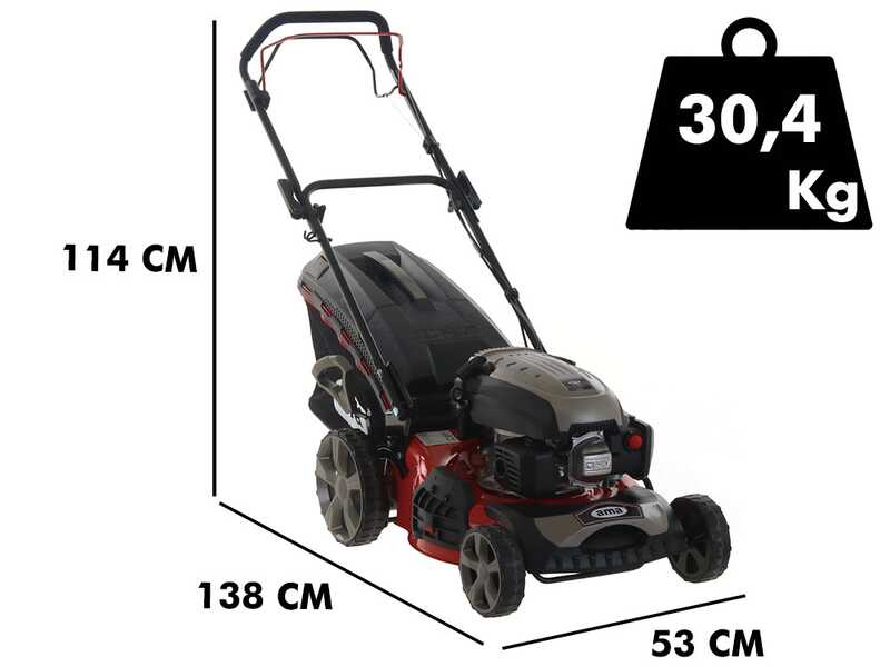 Ama TRX 465 - Tondeuse &agrave; gazon thermique autotract&eacute;e  - 4 en1
