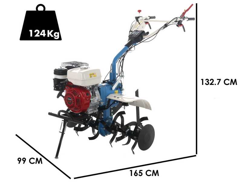 Motobineuse AGT 9000 avec moteur Honda GX270 de 270 cm3 - Vitesses 2+1 arri&egrave;re