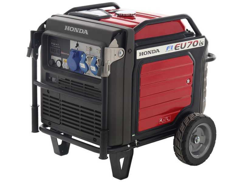 Honda EU70is - Groupe &eacute;lectrog&egrave;ne inverter sur chariot &agrave; essence 7 kW - Continu 5.5 kW Monophas&eacute; + ATS