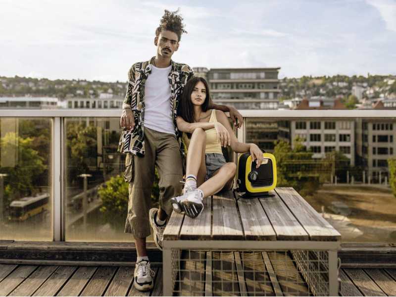Nettoyeur haute pression &eacute;lectrique &agrave; eau froide Karcher K Mini portatif - 110 bars