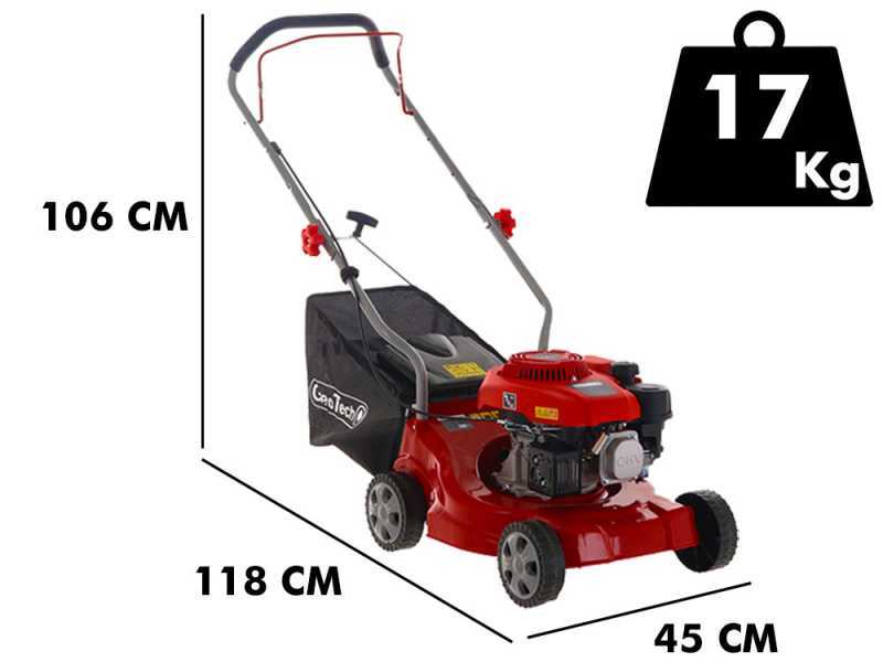 Tondeuse &agrave; gazon thermique GeoTech P40-130B EVO avec moteur GeoTech de 132cc