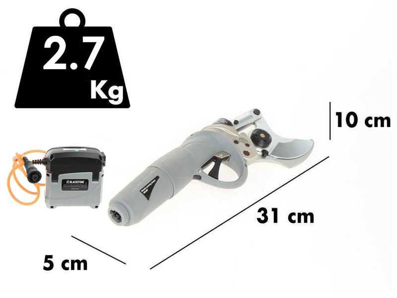 S&eacute;cateur &eacute;lectrique de taille Blackstone 450-BP - 1 batterie 5.2 Ah 36 V