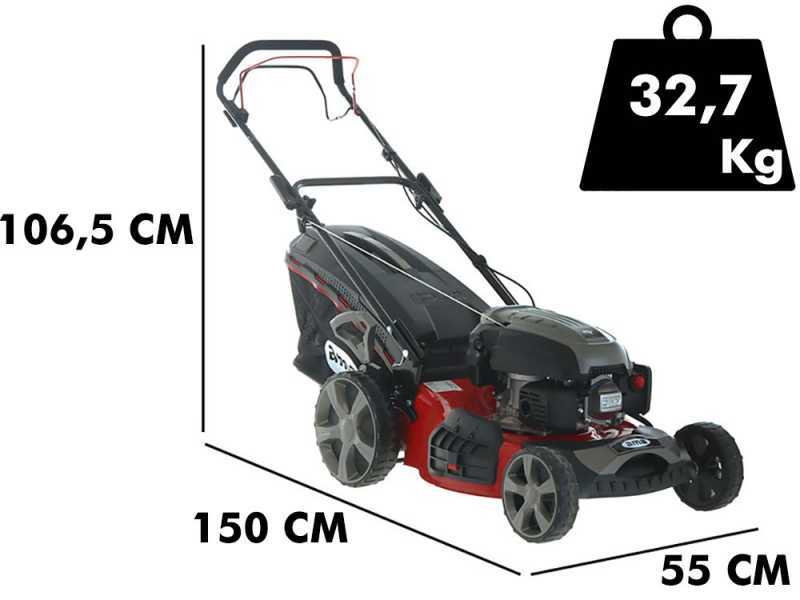 Tondeuse autotract&eacute;e Ama TRX 511  - 4 en 1: Ramassage, mulching, &eacute;jection lat&eacute;rale et post&eacute;rieure