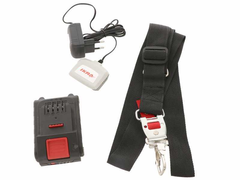 Ikra ICPH 2040 - Taille-haie sur perche t&eacute;lescopique &agrave; batterie