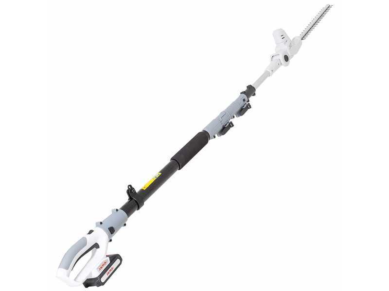 Ikra ICPH 2040 - Taille-haie sur perche t&eacute;lescopique &agrave; batterie