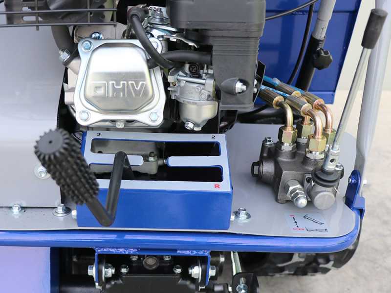 Brouette &agrave; moteur &agrave; chenilles BullMach Helios 500 D - Caisson dumper hydraulique 500Kg