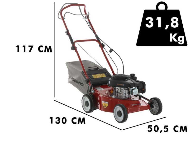 Tondeuse &agrave; gazon thermique WEIBANG WB455SCOP - 2en1 - Moteur de 139cm3