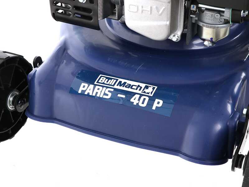 Tondeuse &agrave; gazon BullMach PARIS - 40 P &agrave; pouss&eacute;e manuelle - Moteur thermique 4HP - Coupe 40cm