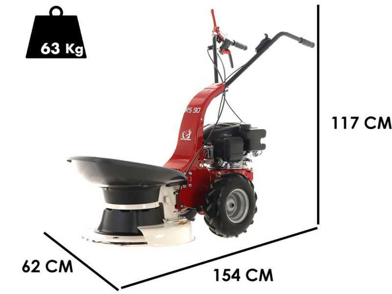 Faucheuse rotative &agrave; roues - thermique autotract&eacute;e Eurosystems RS90