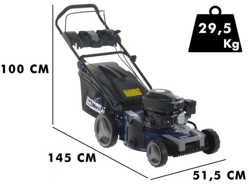 Tondeuse &agrave; gazon BullMach ECTOR 46 P -  4 en 1 -  Moteur thermique de 170cc