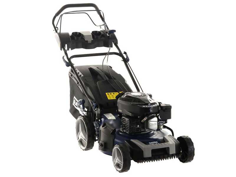 BullMach ECTOR 46 S - Tondeuse &agrave; gazon thermique tract&eacute;e  - 4 en 1 - Moteur de 170 cc