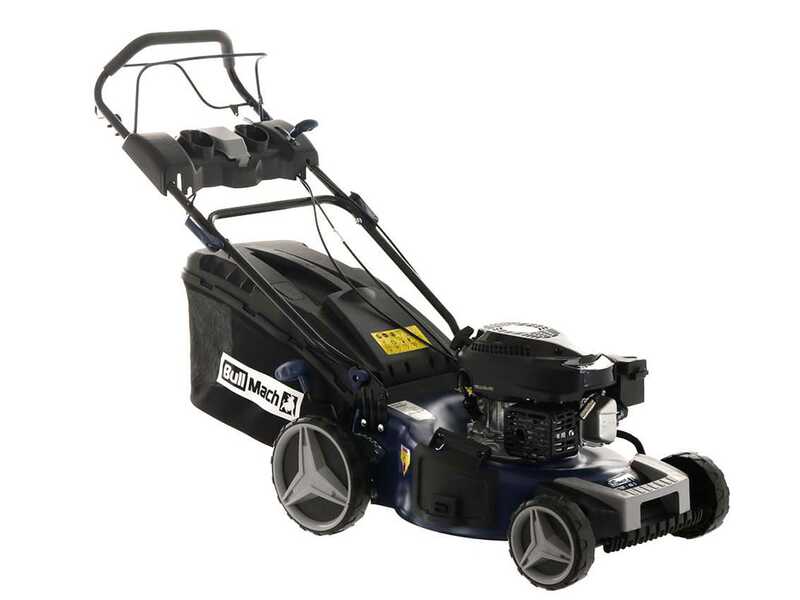 BullMach ECTOR 46 S - Tondeuse &agrave; gazon thermique tract&eacute;e  - 4 en 1 - Moteur de 170 cc
