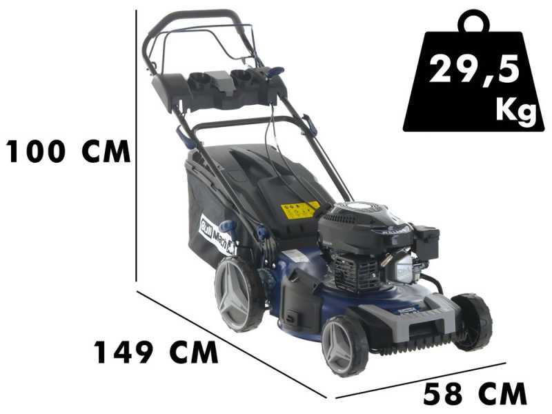 Tondeuse &agrave; gazon tract&eacute;e BullMach ECTOR 46 S - 4 en 1 -  Moteur de 170cm3