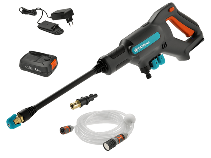 Gardena AcquaClean 24/18V Lithium - Pistolet haute pression - avec batterie 2.5A