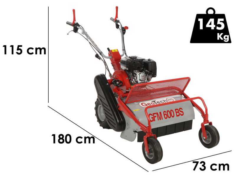 GeoTech-Pro GFM 600 - Tondeuse d&eacute;broussailleuse &agrave; couteaux - B&amp;S CR950