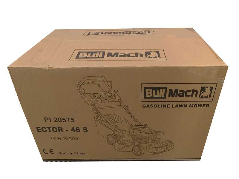 BullMach ECTOR 46 H - Tondeuse &agrave; gazon thermique tract&eacute;e - 4 en 1 - Moteur Honda GCVx170