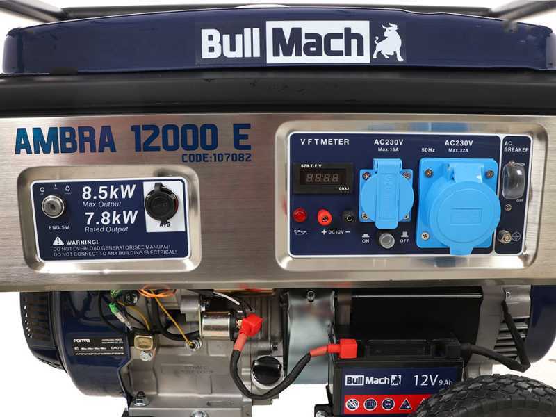 BullMach AMBRA 12000 E - Groupe &eacute;lectrog&egrave;ne 8.5 Kw monophas&eacute; - Version sur chariot