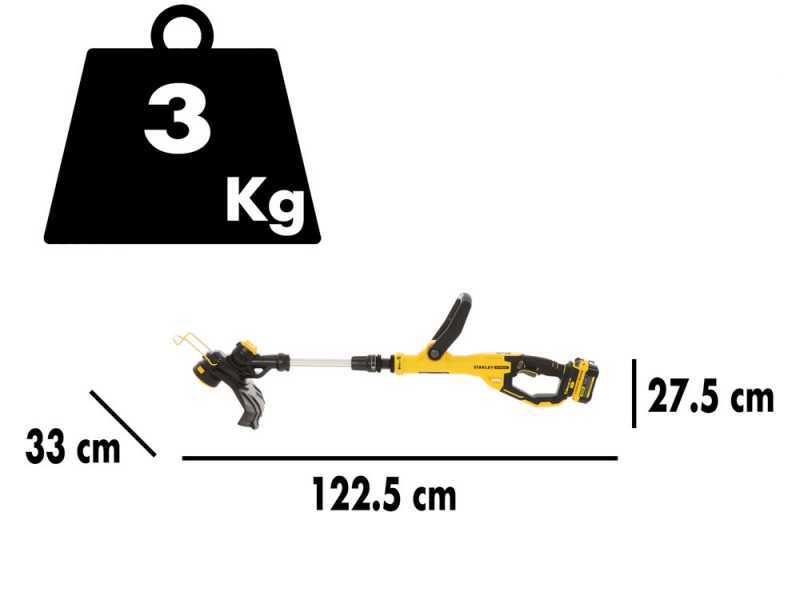STANLEY FATMAX V20 - Coupe-bordure &agrave; batterie - 18V - 4AH