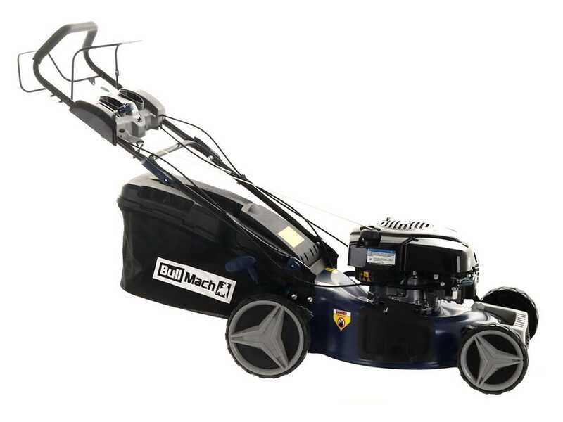 BullMach ACHILLE 51 BS - Tondeuse &agrave; gazon thermique tract&eacute;e 4 en 1 - Moteur B&amp;S750EX