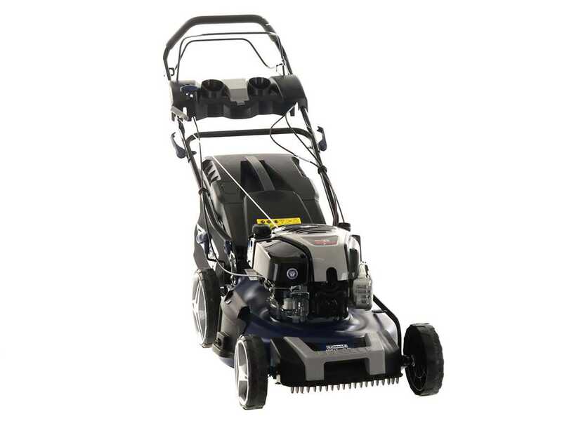 BullMach ACHILLE 51 BS - Tondeuse &agrave; gazon thermique tract&eacute;e 4 en 1 - Moteur B&amp;S750EX