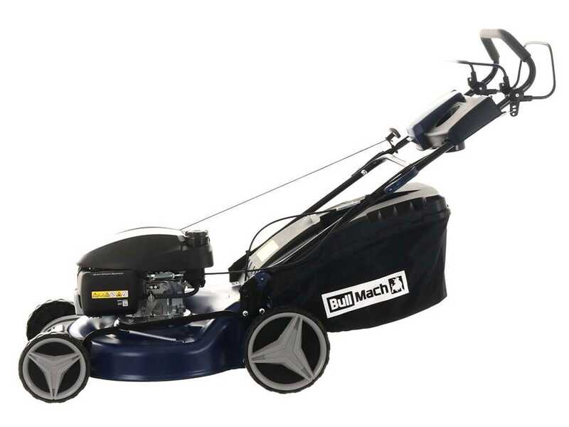 BullMach ACHILLE - 51 H - Tondeuse &agrave; gazon thermique tract&eacute;e - 4 en 1 - Moteur Honda GCVx200