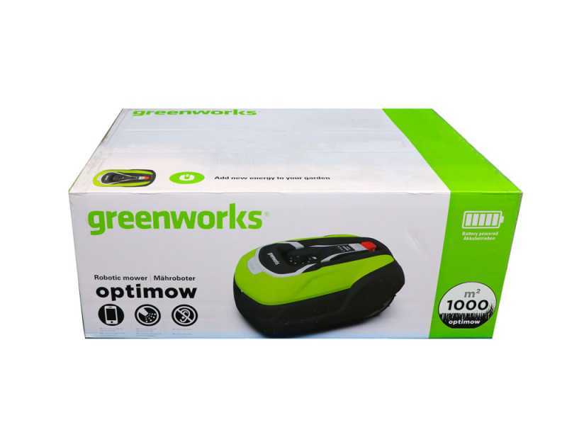 Greenworks OPTIMOW 10 GRL110 - Robot tondeuse - Avec c&acirc;ble p&eacute;riph&eacute;rique