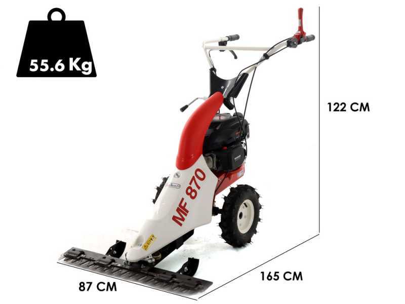 Motofaucheuse GeoTech-Pro MF 870 avec barre de coupe - moteur thermique de 150cc - 5.5HP