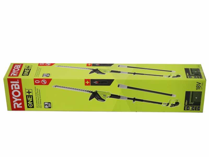 Taille-haies t&eacute;lescopique &agrave; batterie RYOBI - 18V - orientable - lame de 45cm - BATTERIE ET CHARGEUR NON INCLUS
