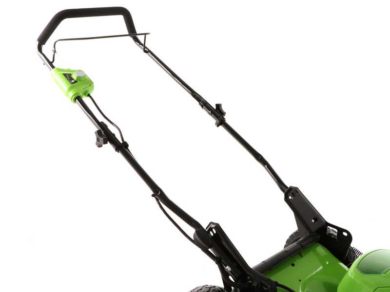 Greenworks GD40LM46HPK4 - Tondeuse &agrave; gazon &eacute;lectrique &agrave; batterie  40V/4Ah - Coupe 46 cm