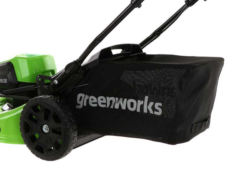 Greenworks GD40LM46HPK4 - Tondeuse &agrave; gazon &eacute;lectrique &agrave; batterie  40V/4Ah - Coupe 46 cm
