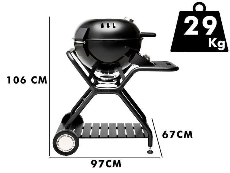 Outdoorchef Ascona 570 G All black - Barbecue &agrave; gaz
