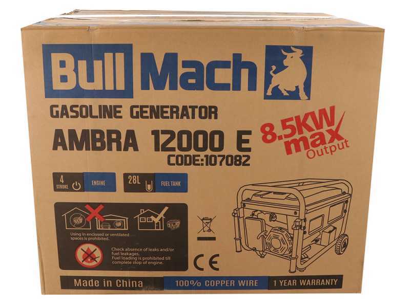 BullMach AMBRA 12000 E - Groupe &eacute;lectrog&egrave;ne 8.5 Kw monophas&eacute; - Bo&icirc;tier ATS inclus