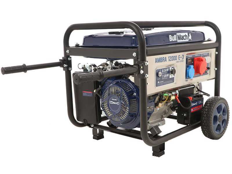 BullMach AMBRA 12000 E-3 - Groupe &eacute;lectrog&egrave;ne 8.5 Kw triphas&eacute; - Bo&icirc;tier ATS inclus