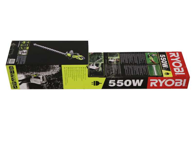 Taille-haie &eacute;lectrique RYOBI 550W RHT5655RS - lame de 55cm - coupe de 26cm