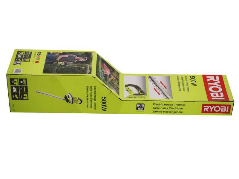 Taille-haie &eacute;lectrique RYOBI 500W RHT5150 - lame de  50cm - coupe de 22mm