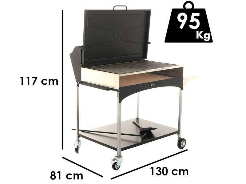 Famur BK 10 Elite - Barbecue &agrave; bois et charbon
