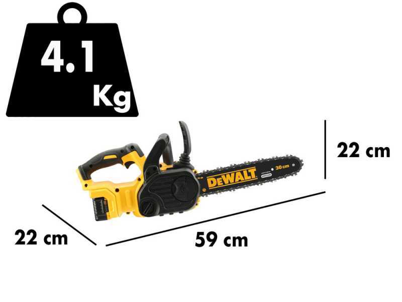 Dewalt DCM565P1-QW - Tron&ccedil;onneuse &agrave; batterie 18V 5Ah - Lame de 30 cm