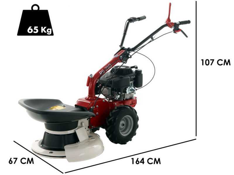 Motofaucheuse rotative thermique &agrave; roues tract&eacute;e Eurosystems RS210 - Loncin 196 OHV