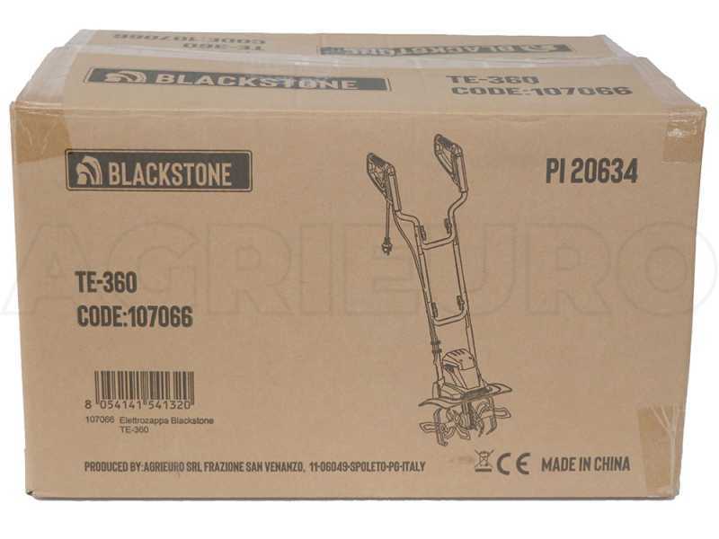 Motobineuse avec moteur &eacute;lectrique BlackStone TE-360 - Moteur 1050 W - 4 files de lames