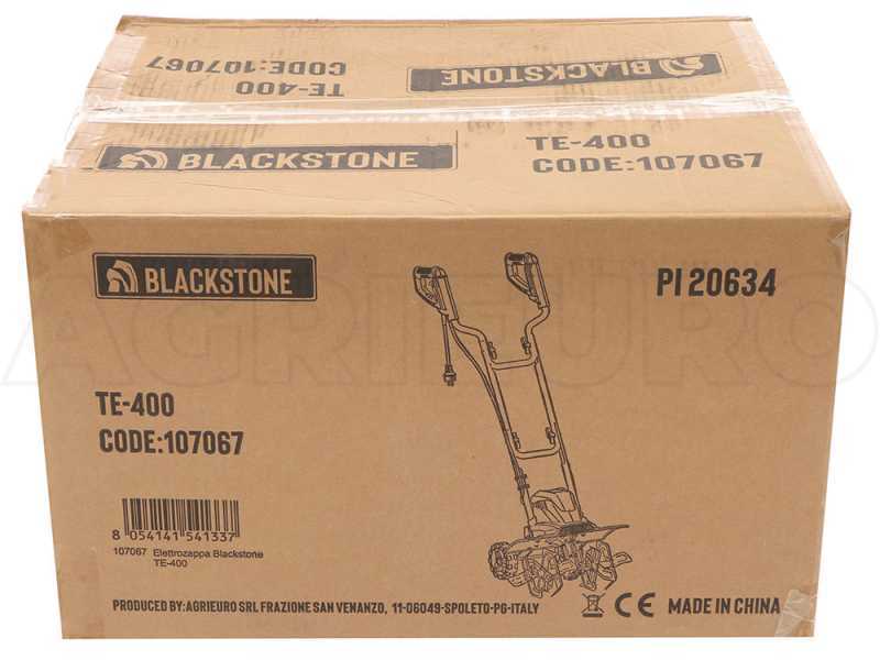 Motobineuse avec moteur &eacute;lectrique BlackStone TE-400 - Moteur 1200 W - 6 files de lames