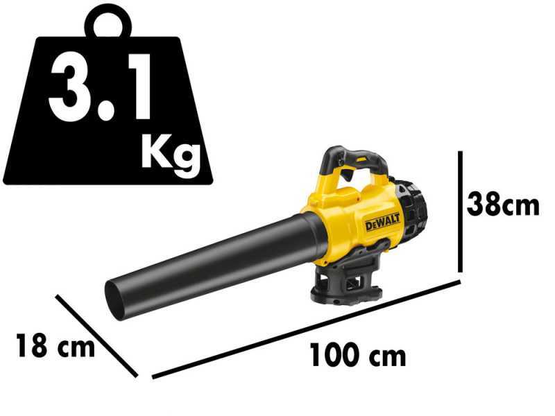 Souffleur &agrave; feuilles DeWalt DCM562P1-QW - BATTERIE ET CHARGEUR NON INCLUS