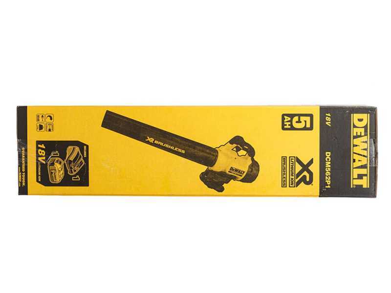 Souffleur &agrave; feuilles DeWalt DCM562P1-QW - Batterie 18V 5AH