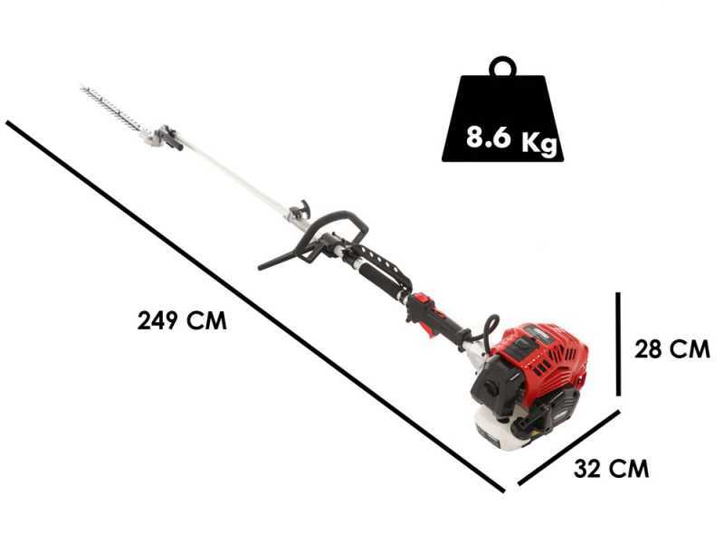 Taille-haies &agrave; moteur thermique 2 temps GeoTech GT-2 43 L - 43 cm3