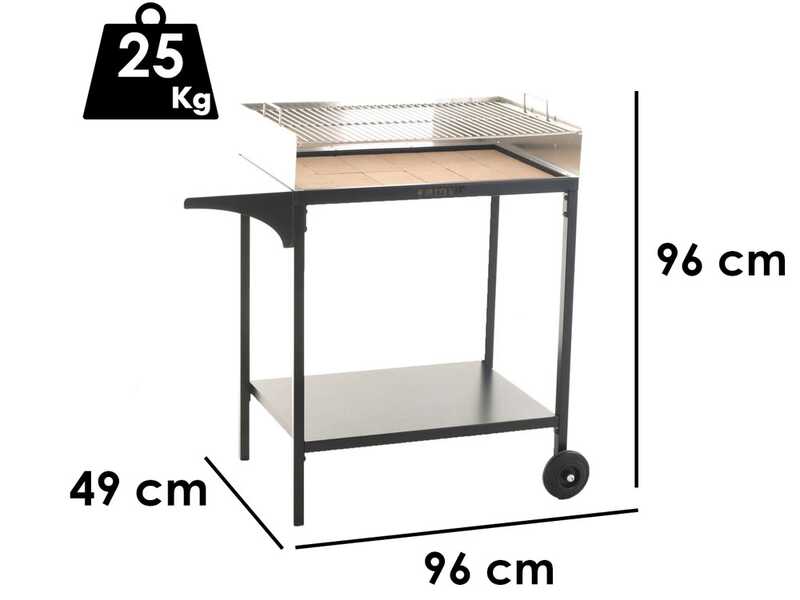Famur BK7 Prime - Barbecue &agrave; charbon