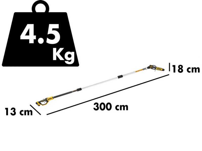 &Eacute;lagueuse &agrave; batterie &agrave; rallonge &eacute;lectrique DeWalt DCMPS567P1-QW - 18V - 5AH